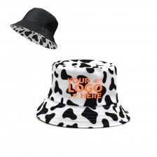 Adult Cow Pattern Bucket Hat